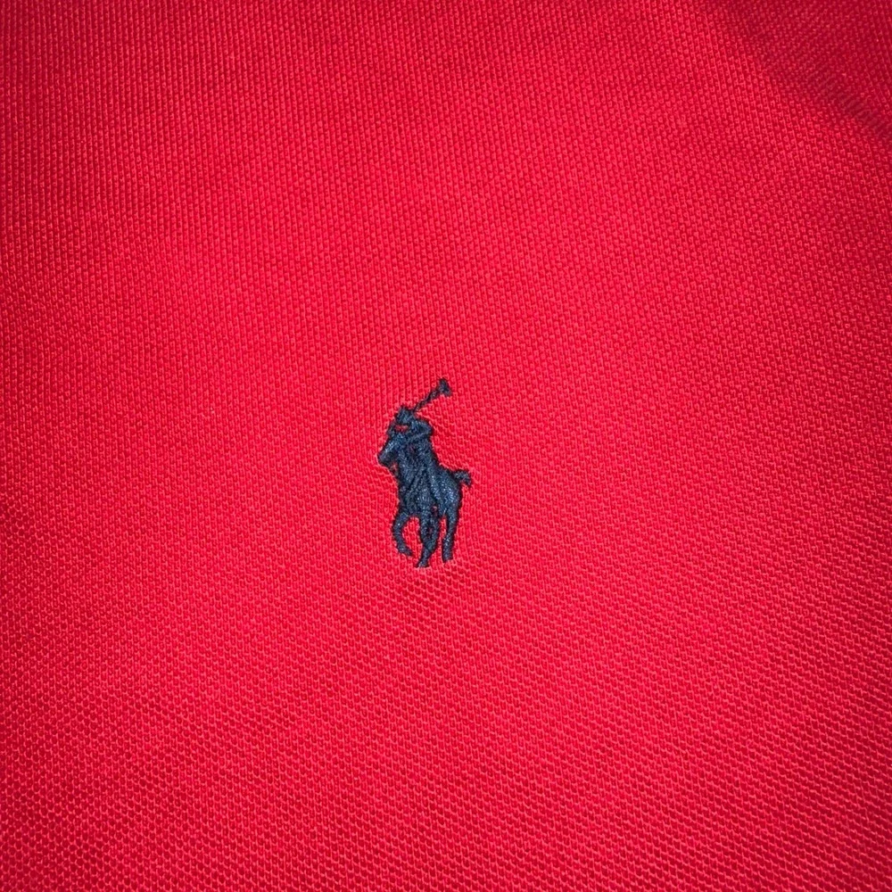 Polo Ralph Lauren Red Short Sleeve Cotton Mesh Pique Polo Shirt XL